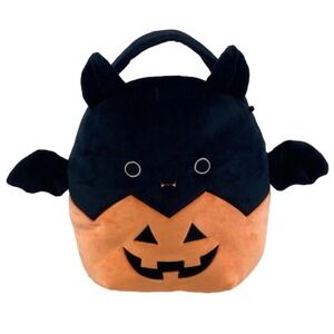 Squishmallows Emily Bat Pumpkin Halloween‎ Treat Pail Bag Plush Stuffed Animal